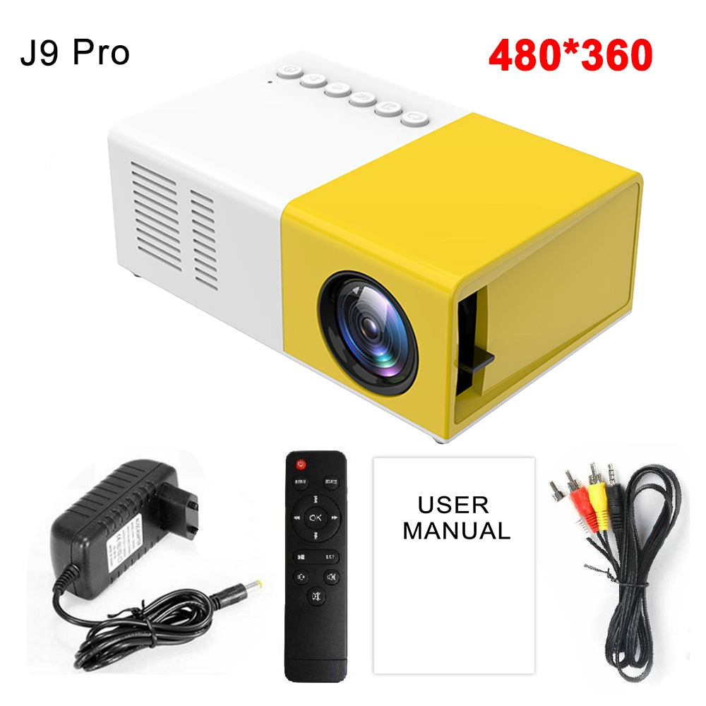 Mini Projector LED Home Media Player Audio Portable 1080P HDMI USB Video Beamer - Promo Pro Store