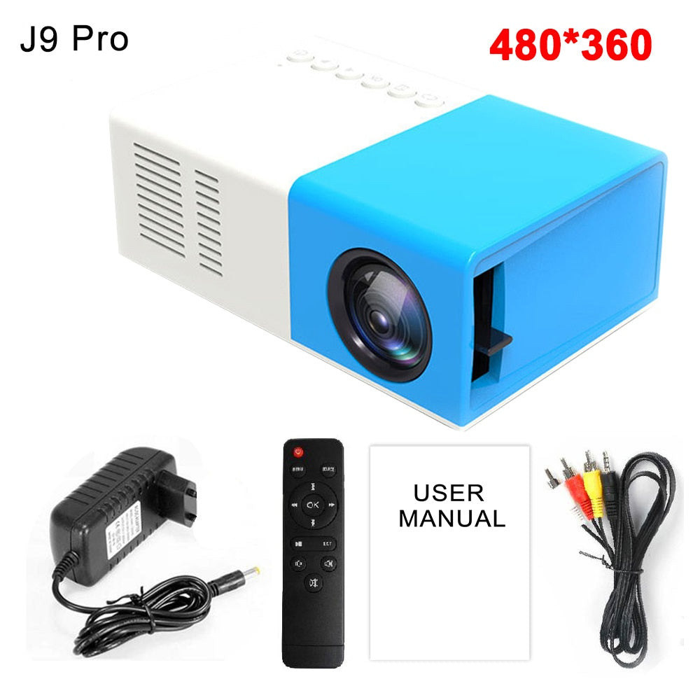 Mini Projector LED Home Media Player Audio Portable 1080P HDMI USB Video Beamer - Promo Pro Store