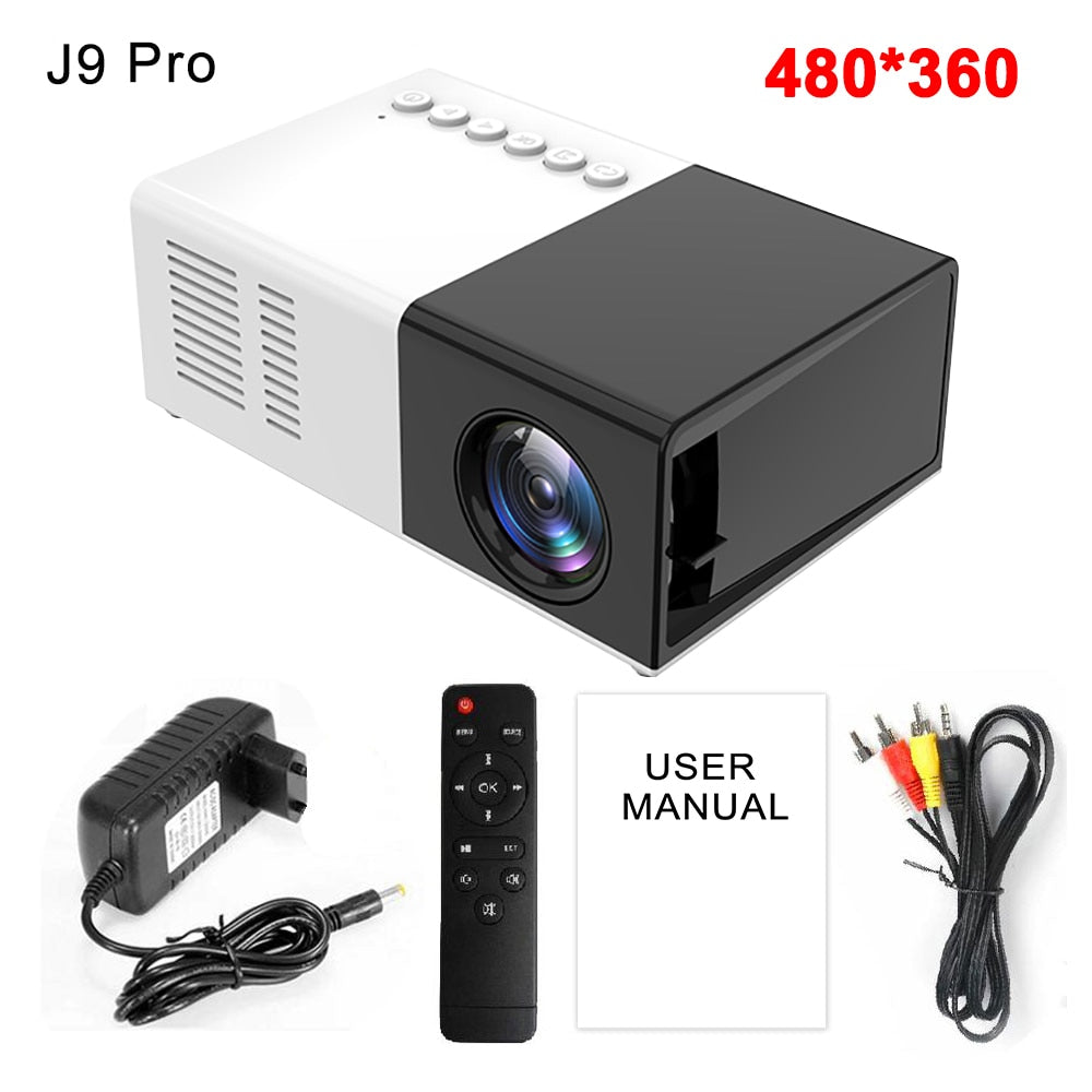 Mini Projector LED Home Media Player Audio Portable 1080P HDMI USB Video Beamer - Promo Pro Store