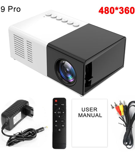 Mini Projector LED Home Media Player Audio Portable 1080P HDMI USB Video Beamer - Promo Pro Store