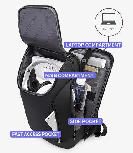BANGE Anti Theft Waterproof Laptop Backpack 17 Computer Bag Travel Business Hiking Backpacks School Back Pack Mochila For Men - Promo Pro Store