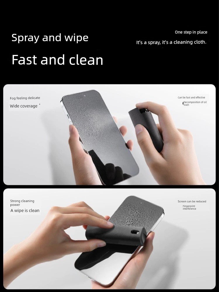 Mobile Phone Screen Cleaner Laptop Cleaning Artifact Tablet Computer Cleaning Liquid Spray Set Wiping Cloth Display Screen Dust-Free Ash Removal Display Cleaning LCD - Promo Pro Store