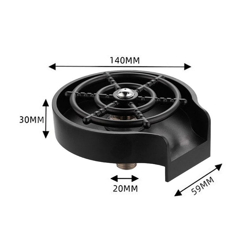 Automatic Glass Cup Washer Rinser High Pressure Kitchen Sink Machine Bar Cup Cleaner for Beer Milk Bottle Tea Cup Cleaning Tools - Promo Pro Store
