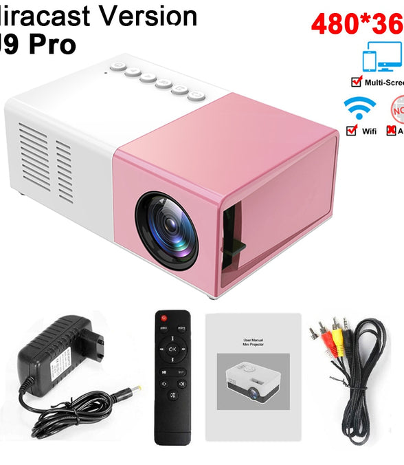 Mini Projector LED Home Media Player Audio Portable 1080P HDMI USB Video Beamer - Promo Pro Store