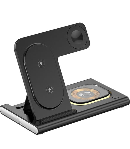 100W 3 In 1 Wireless Charger Stand Pad For iPhone 14 13 12 Pro Max 11 X Fast Charging Dock Station For Apple Watch 8 7 6 Airpods - Promo Pro Store