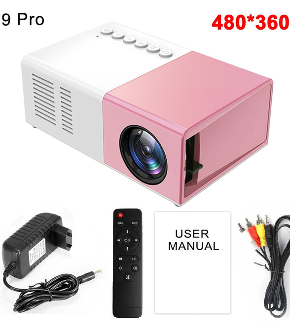 Mini Projector LED Home Media Player Audio Portable 1080P HDMI USB Video Beamer - Promo Pro Store