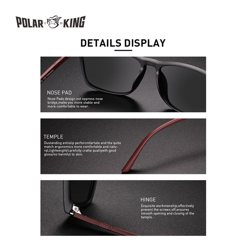 Polarking New Luxury Polarized Sunglasses Men's Driving Shades Male Sun Glasses Vintage Travel Fishing Classic Sun Glasses 400 - Promo Pro Store