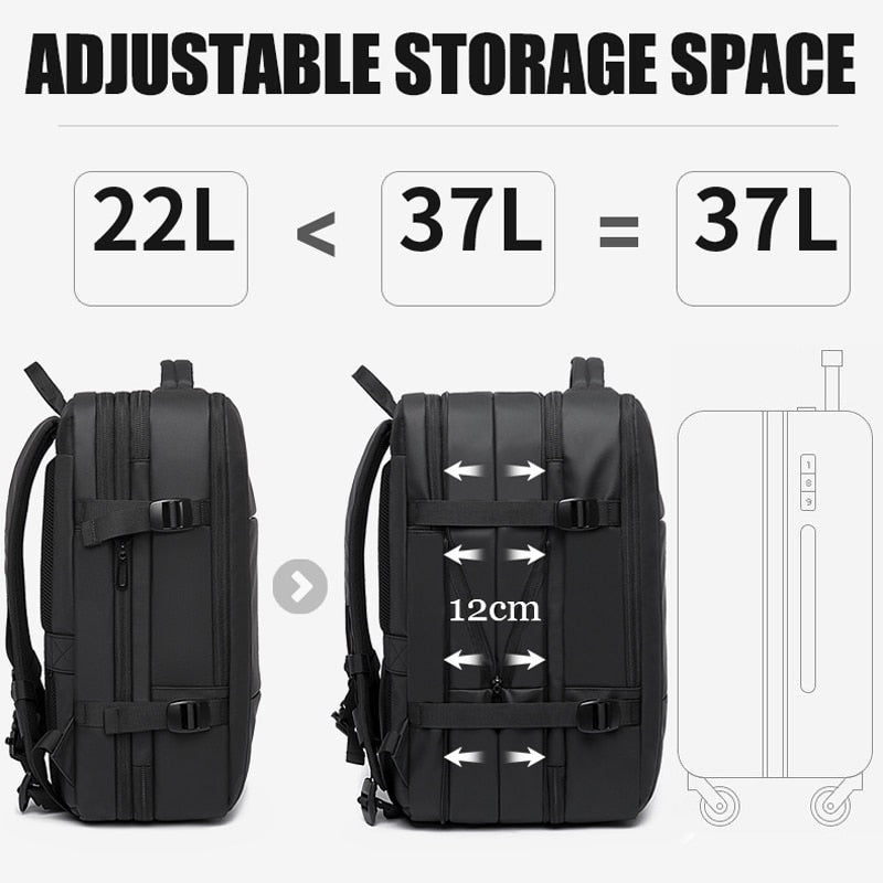 High Quality Brand 17.3 Laptop Backpack Large Waterproof Backpacks USB Charging Men Business Travel Bag Big Backpack Man - Promo Pro Store