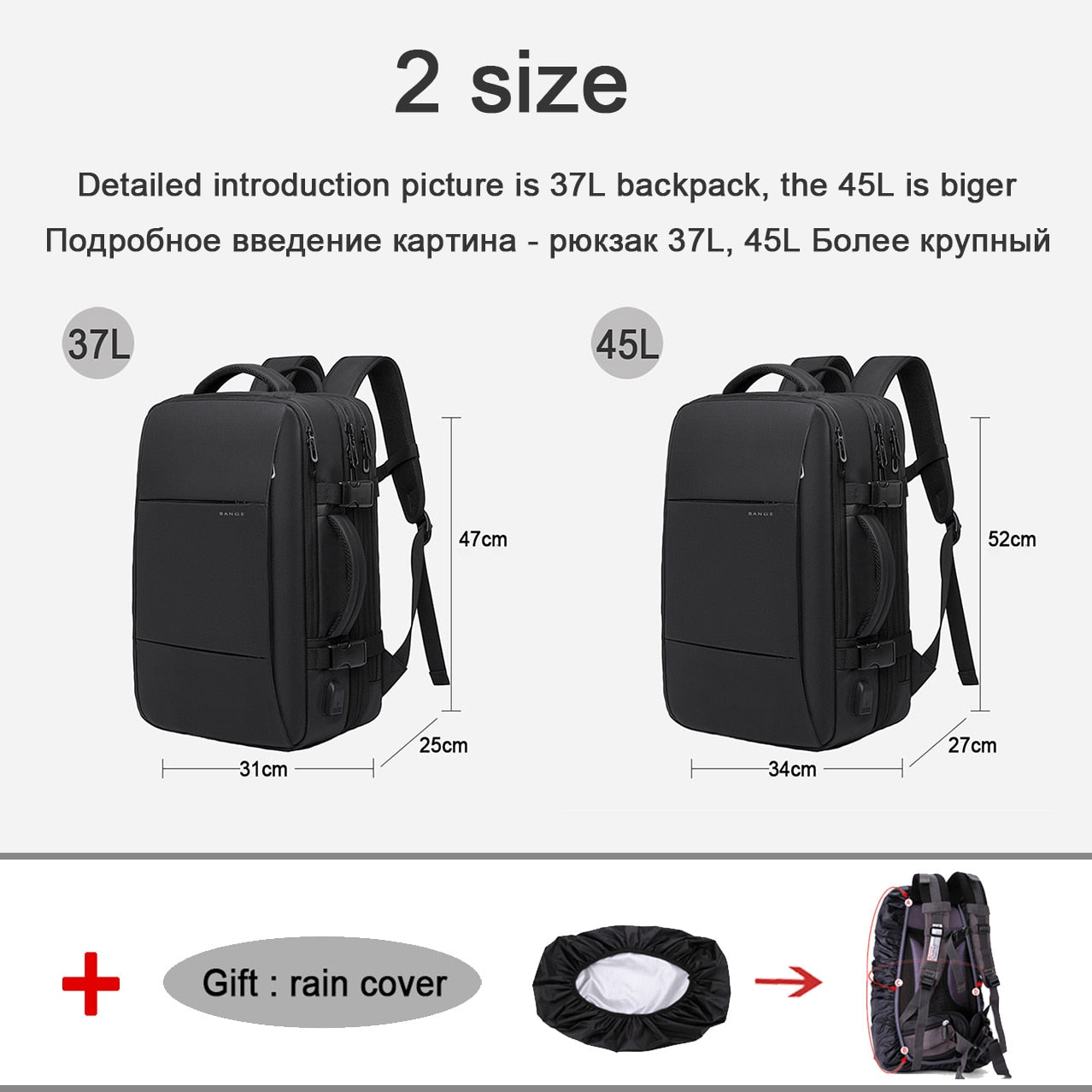 High Quality Brand 17.3 Laptop Backpack Large Waterproof Backpacks USB Charging Men Business Travel Bag Big Backpack Man - Promo Pro Store