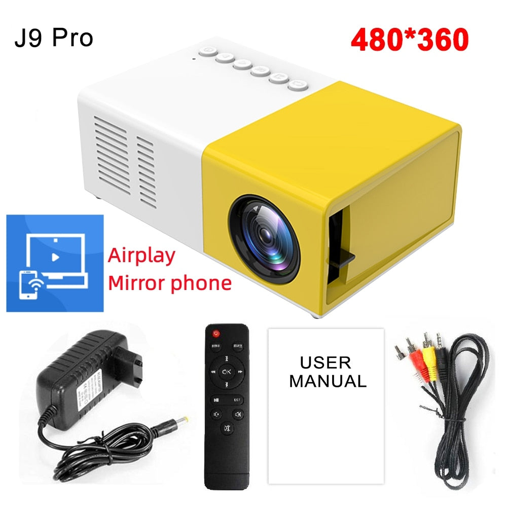 Mini Projector LED Home Media Player Audio Portable 1080P HDMI USB Video Beamer - Promo Pro Store
