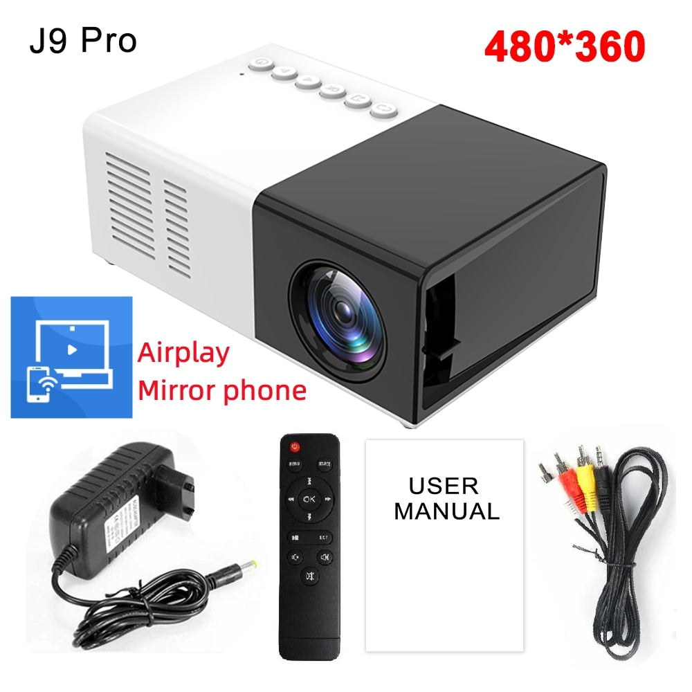 Mini Projector LED Home Media Player Audio Portable 1080P HDMI USB Video Beamer - Promo Pro Store
