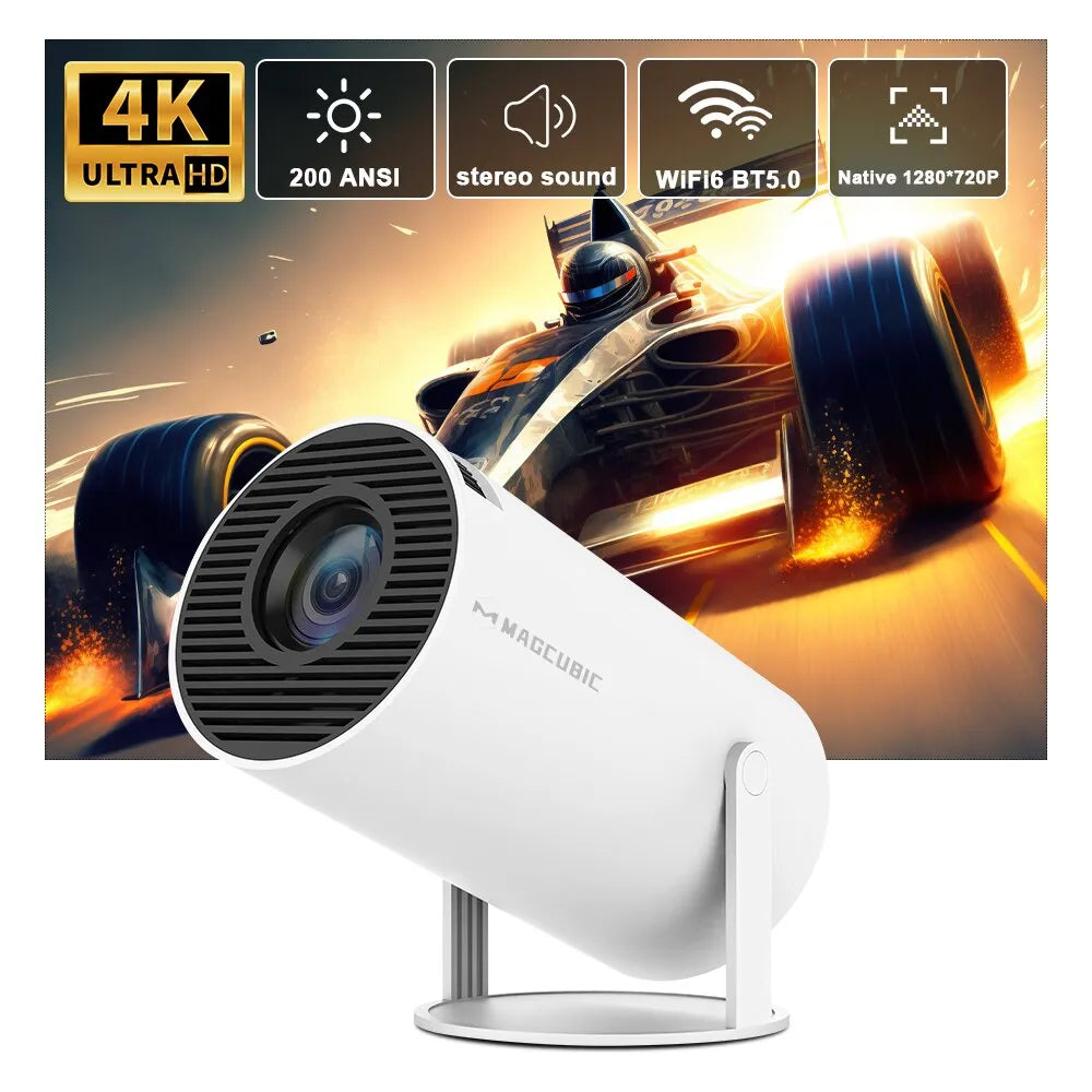 Magcubic Projector Hy300 4K Android 11 Dual Wifi6 200 ANSI Allwinner H713 BT5.0 1080P 1280*720P Home Cinema Outdoor Projetor - Promo Pro Store