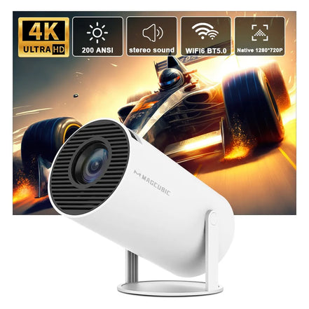 Magcubic Projector Hy300 4K Android 11 Dual Wifi6 200 ANSI Allwinner H713 BT5.0 1080P 1280*720P Home Cinema Outdoor Projetor - Promo Pro Store