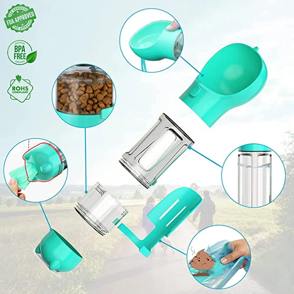 Portable 3 in 1 Dog Water Bottle - Promo Pro Store