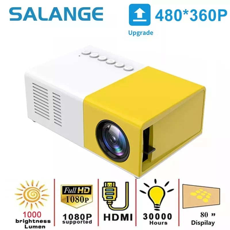 Mini Projector LED Home Media Player Audio Portable 1080P HDMI USB Video Beamer - Promo Pro Store